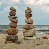 Steinpärchen an der Ostsee